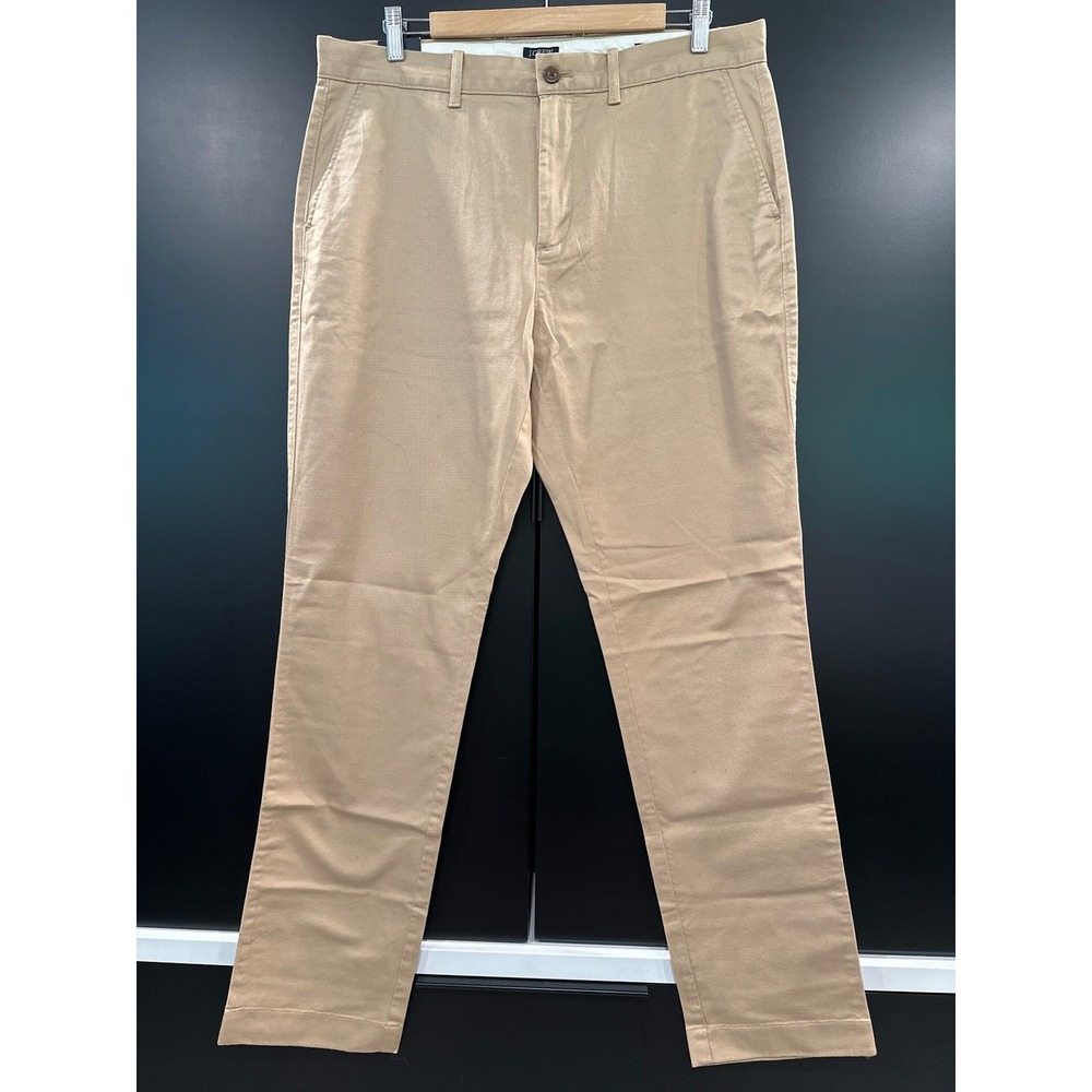J. Crew Flex Athletic Slim Khaki Chino Pants Mens 34x32‎ Tan NWT New